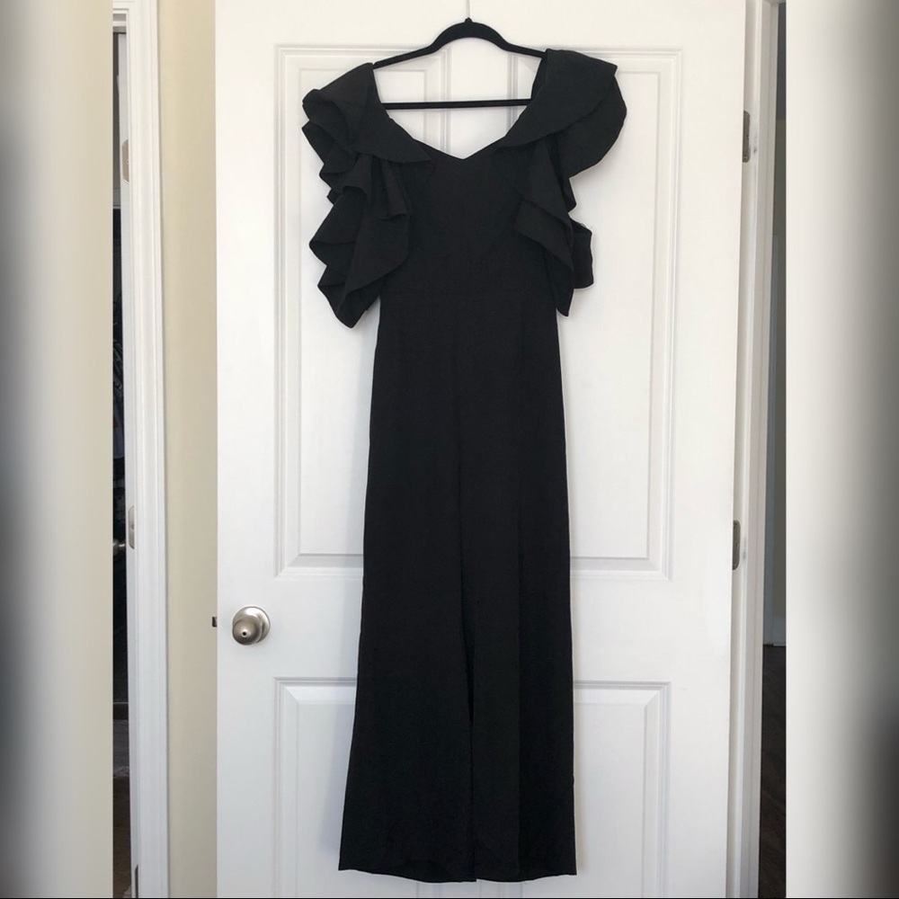 Ruffle Sleeve Jumpsuit